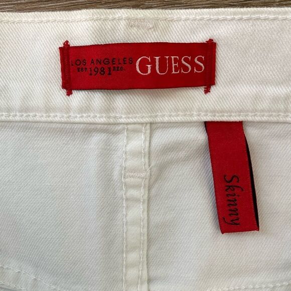Guess Men's White Skinny Jeans Size 32X32 - Picture 5 of 10